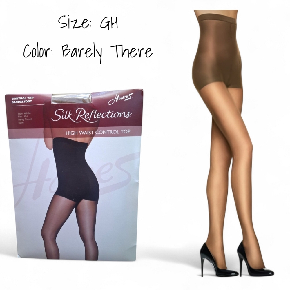 🆕️Hanes Panty Silhouette High-Waist Control Top Hoisery (barley there- size GH)